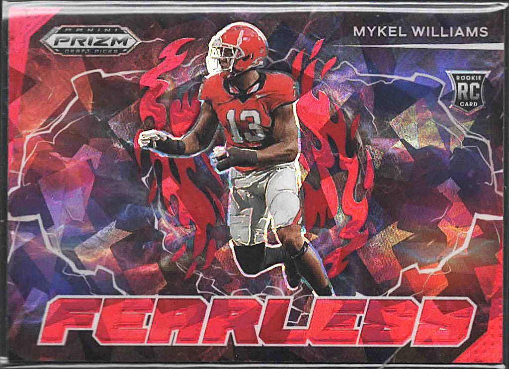 2025 Panini Prizm Draft Picks #F-MWS Mykel Williams Fearless Red Ice