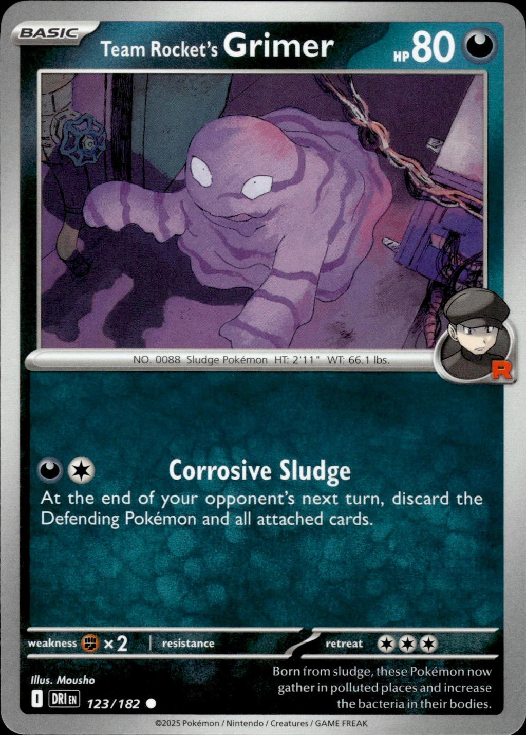 Team Rocket's Grimer SV10: Destined Rivals #123/182 Common