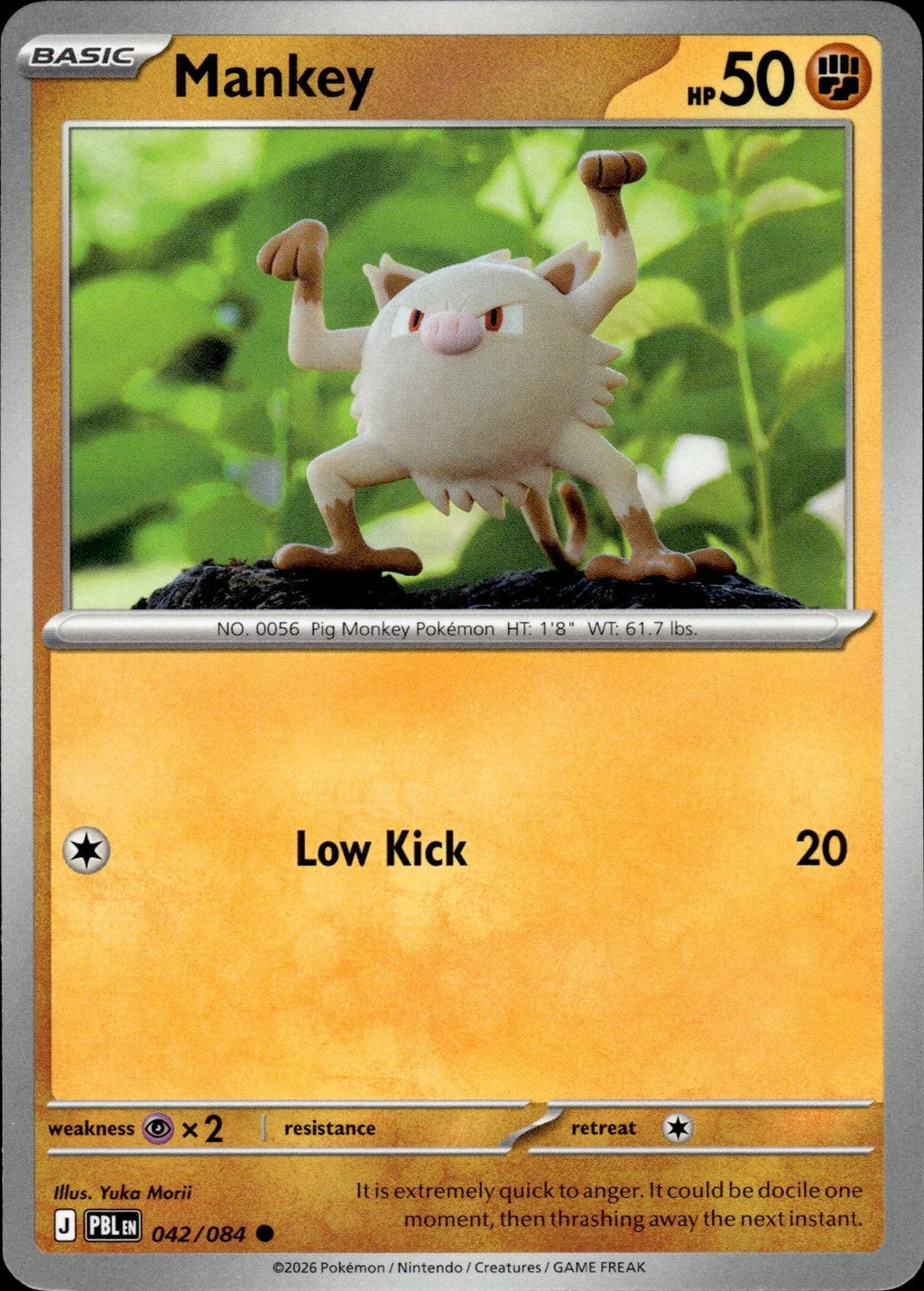 Mankey ME05: Pitch Black #042/084 Common