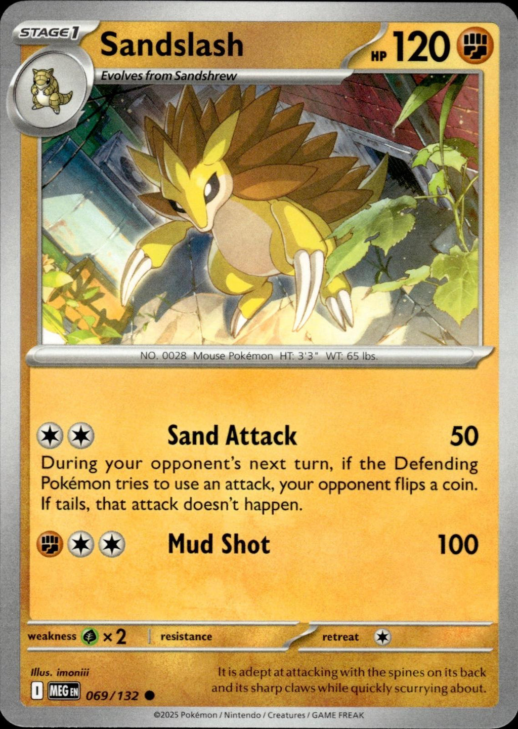 Sandslash ME01: Mega Evolution #069/132 Common