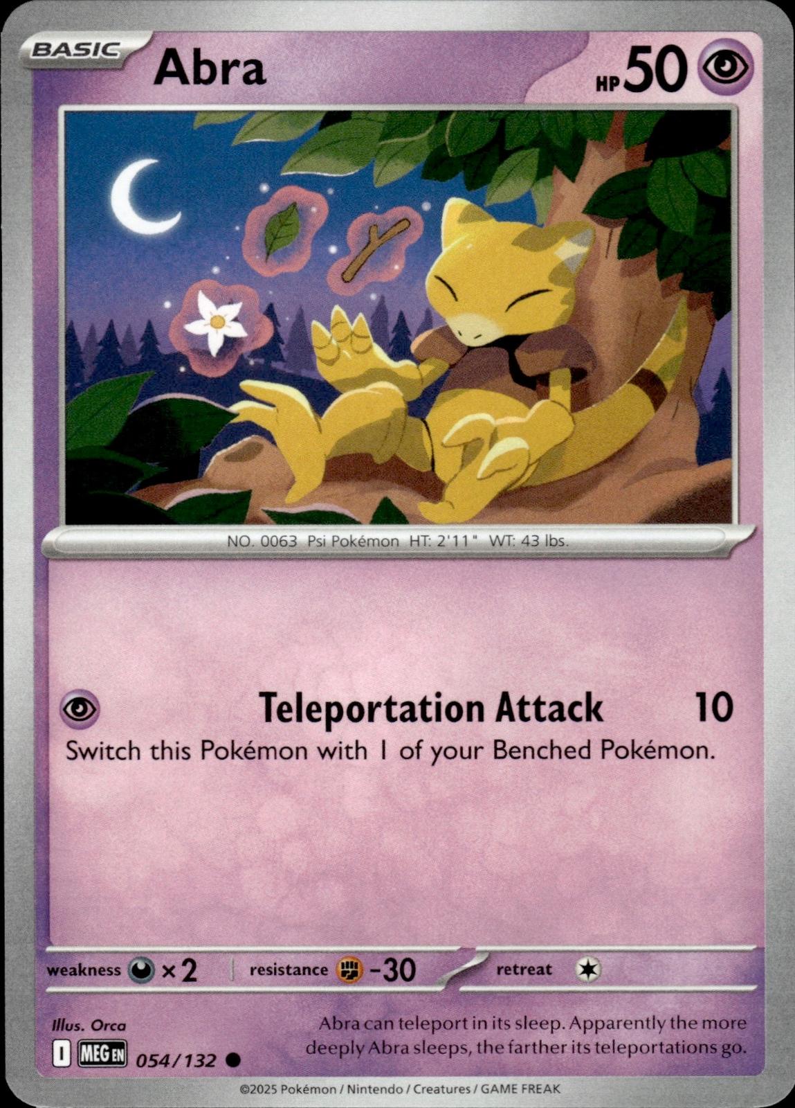 Abra ME01: Mega Evolution #054/132 Common