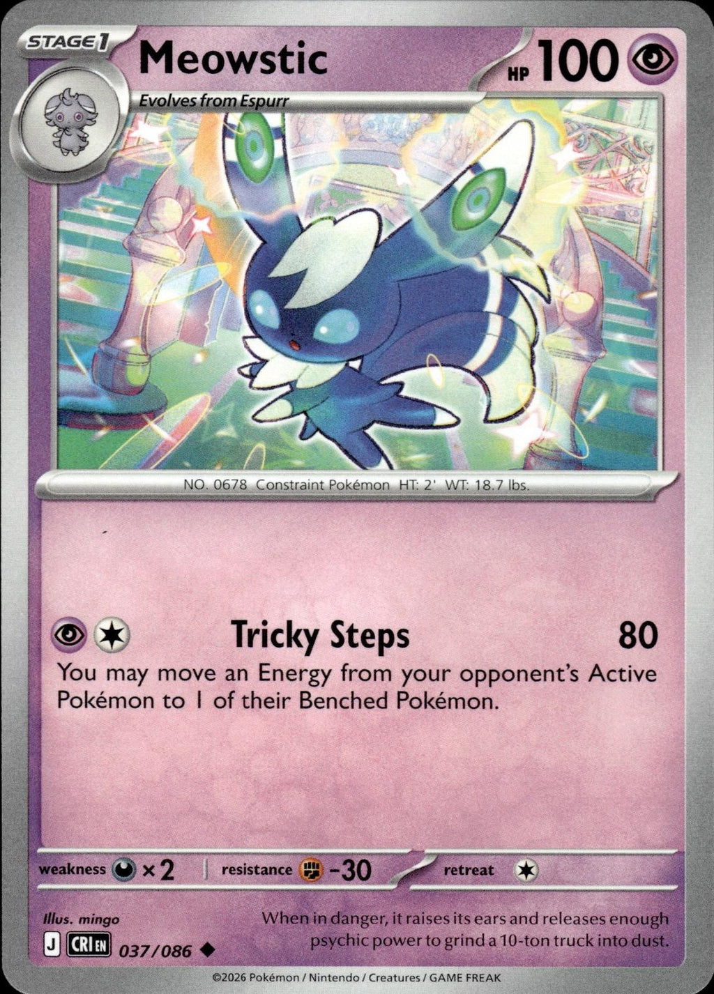 Meowstic ME04: Chaos Rising #037/086 Uncommon
