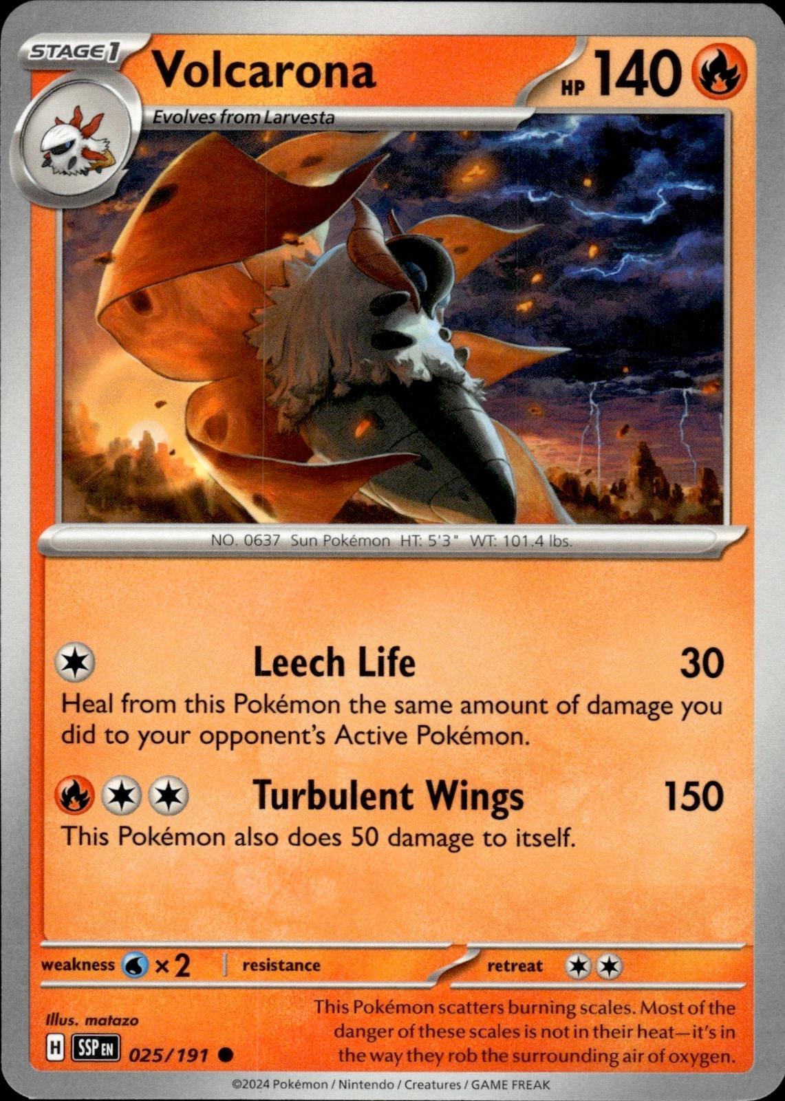 Volcarona SV08: Surging Sparks #025/191 Common