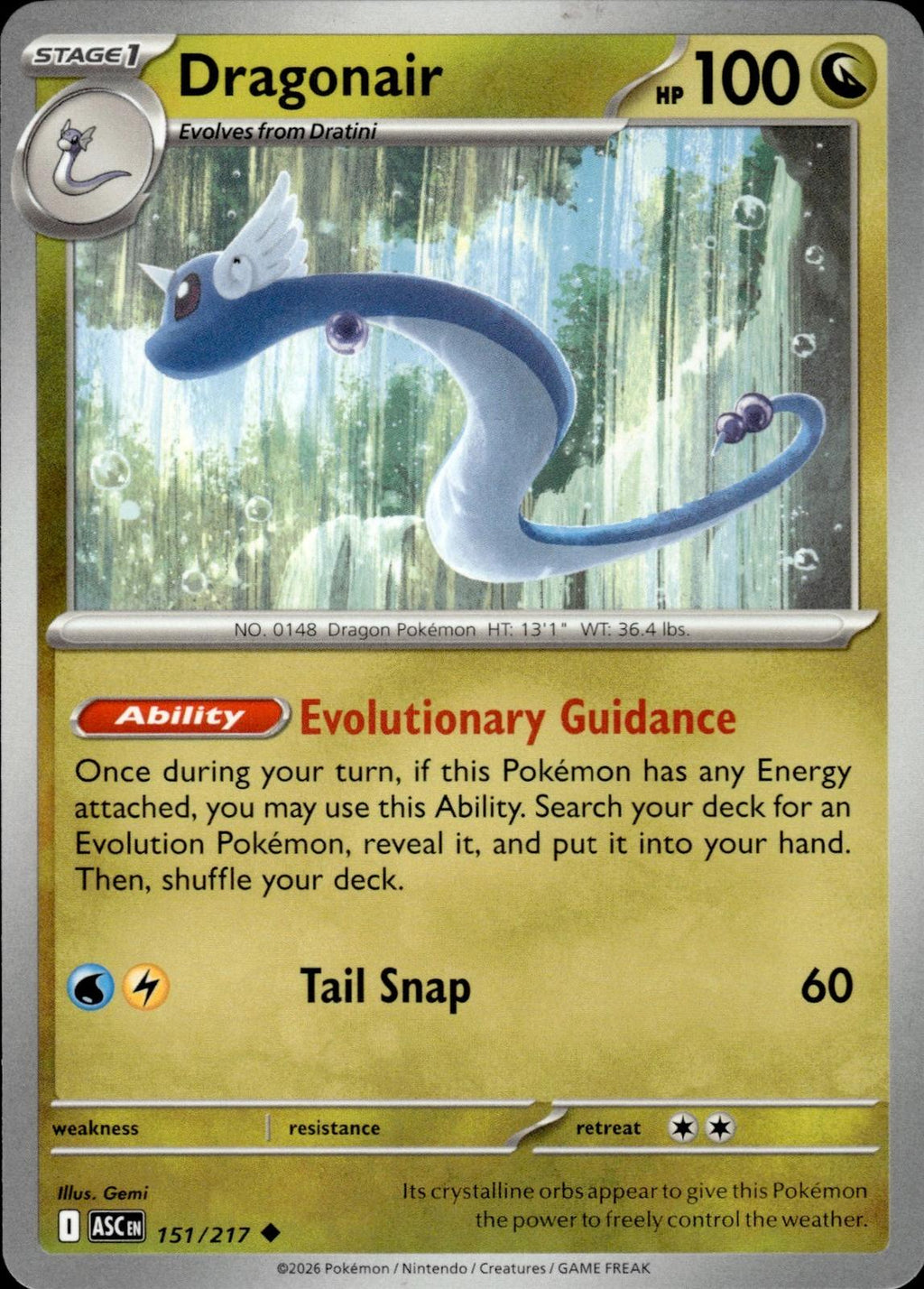Dragonair ME: Ascended Heroes #151/217 Uncommon
