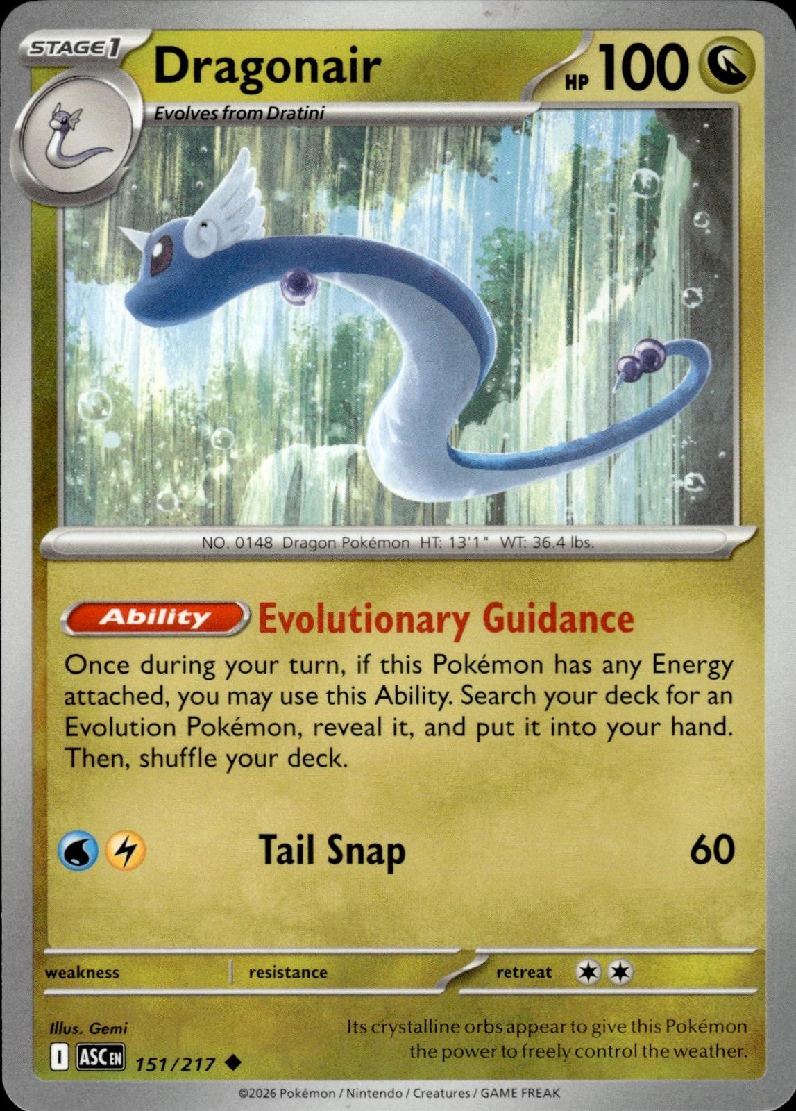 Dragonair ME: Ascended Heroes #151/217 Uncommon