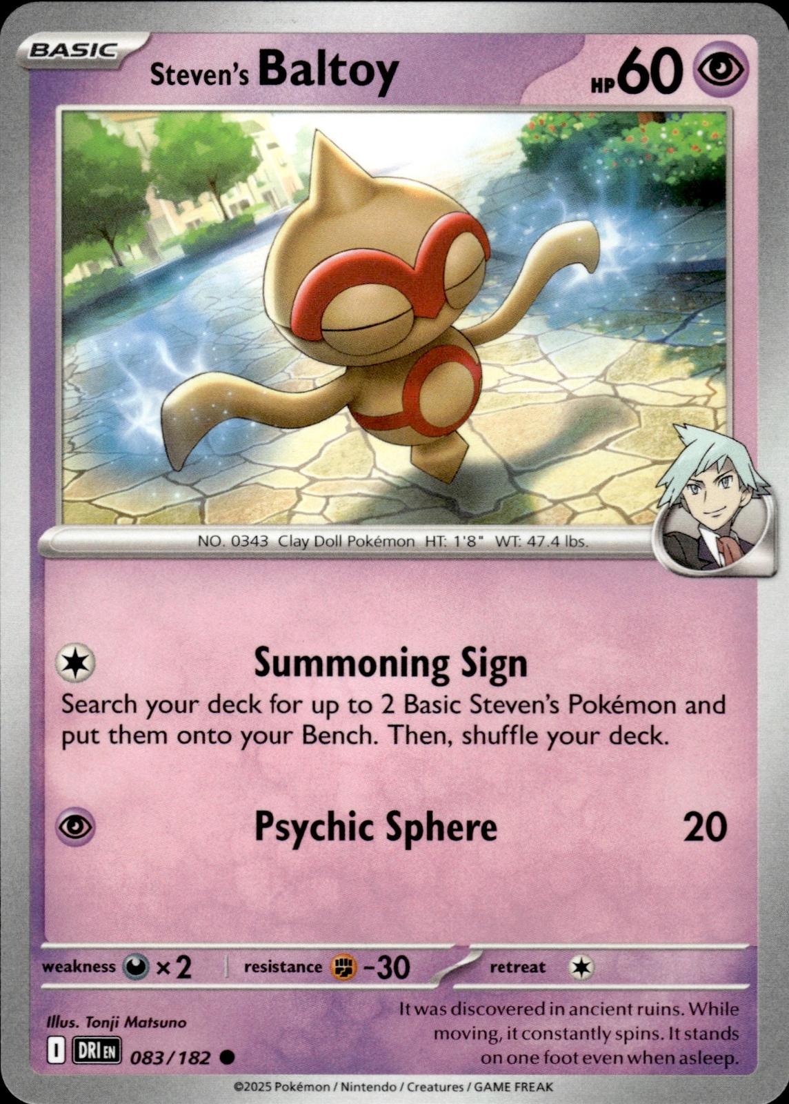 Steven's Baltoy SV10: Destined Rivals #083/182 Common