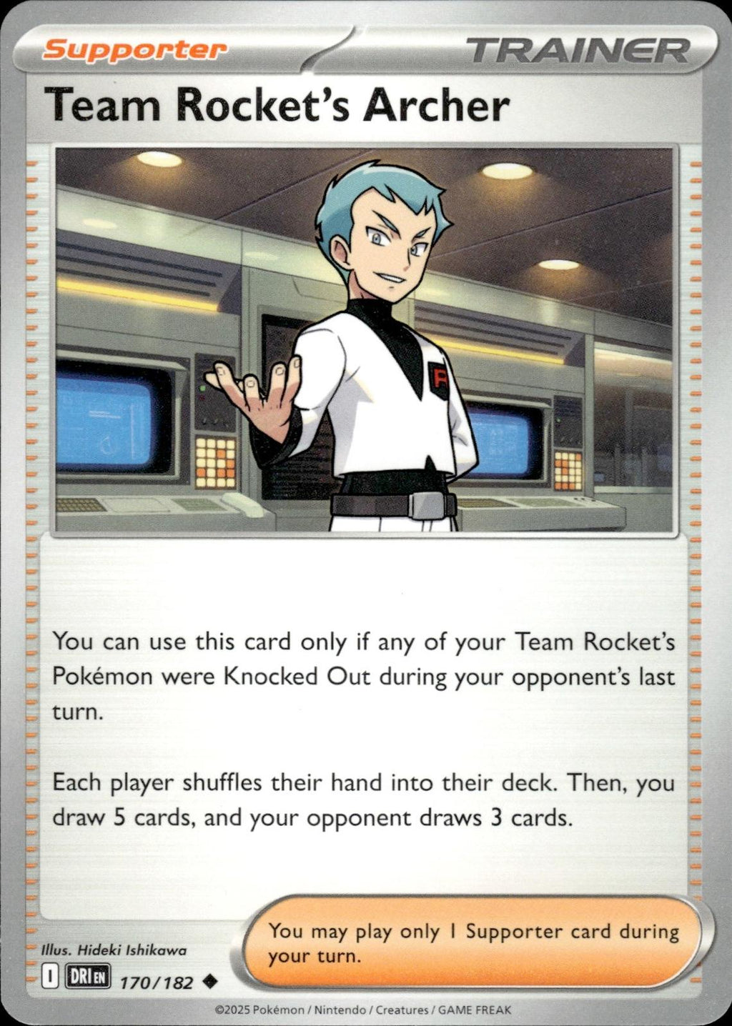 Team Rocket's Archer SV10: Destined Rivals #170/182 Uncommon