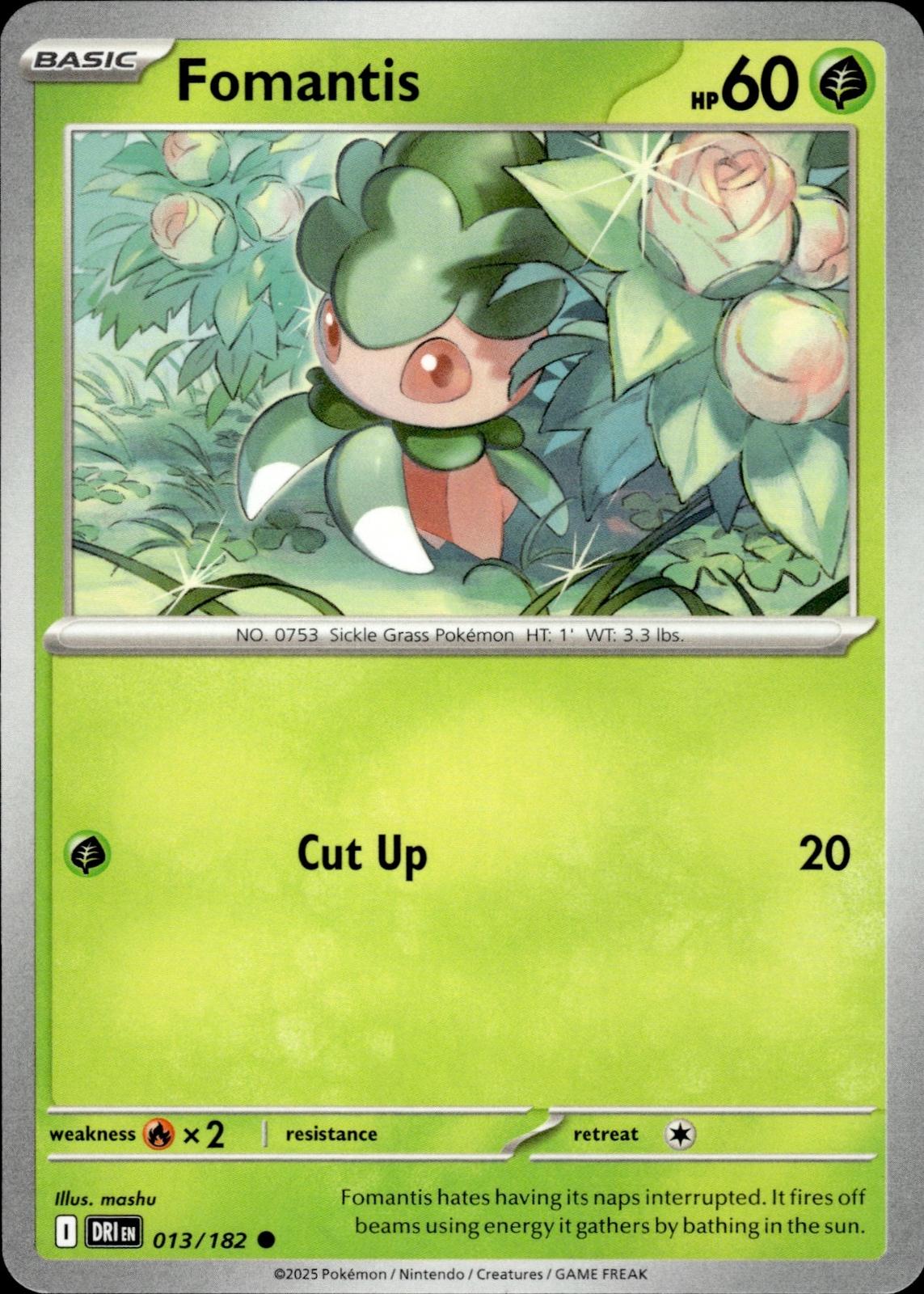 Fomantis SV10: Destined Rivals #013/182 Common