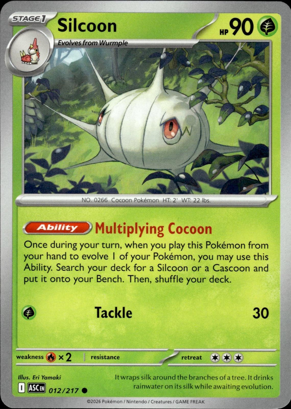 Silcoon ME: Ascended Heroes #012/217 Common
