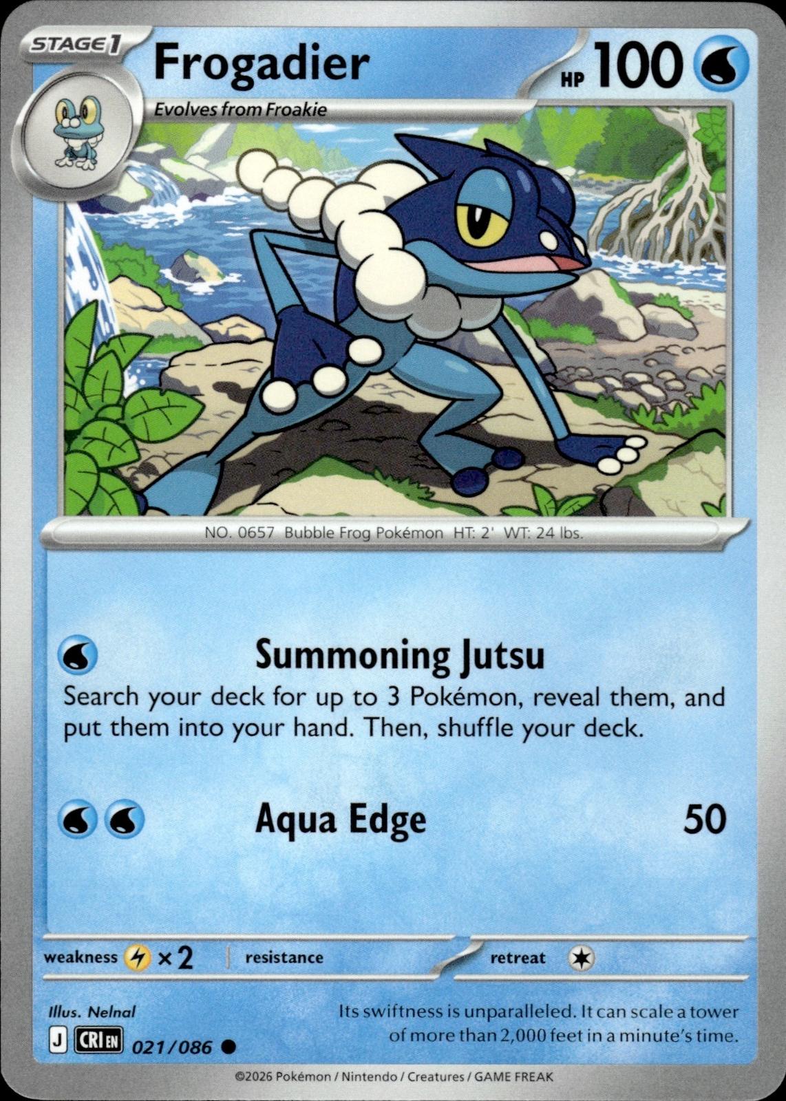 Frogadier ME04: Chaos Rising #021/086 Common