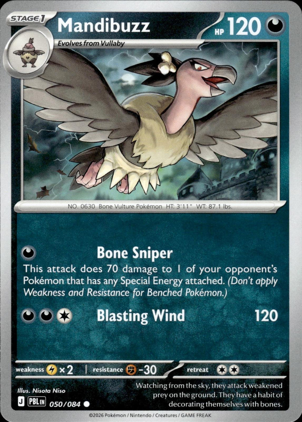 Mandibuzz ME05: Pitch Black #050/084 Common