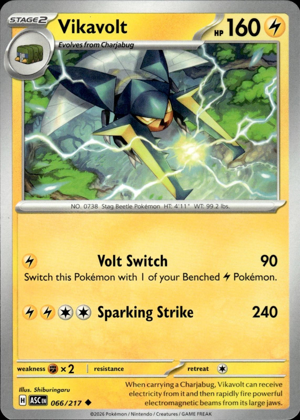 Vikavolt ME: Ascended Heroes #066/217 Uncommon