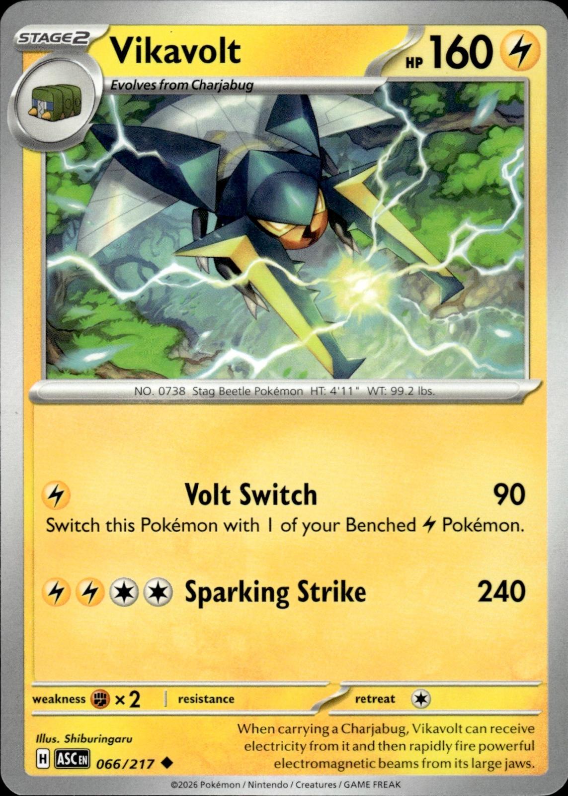 Vikavolt ME: Ascended Heroes #066/217 Uncommon