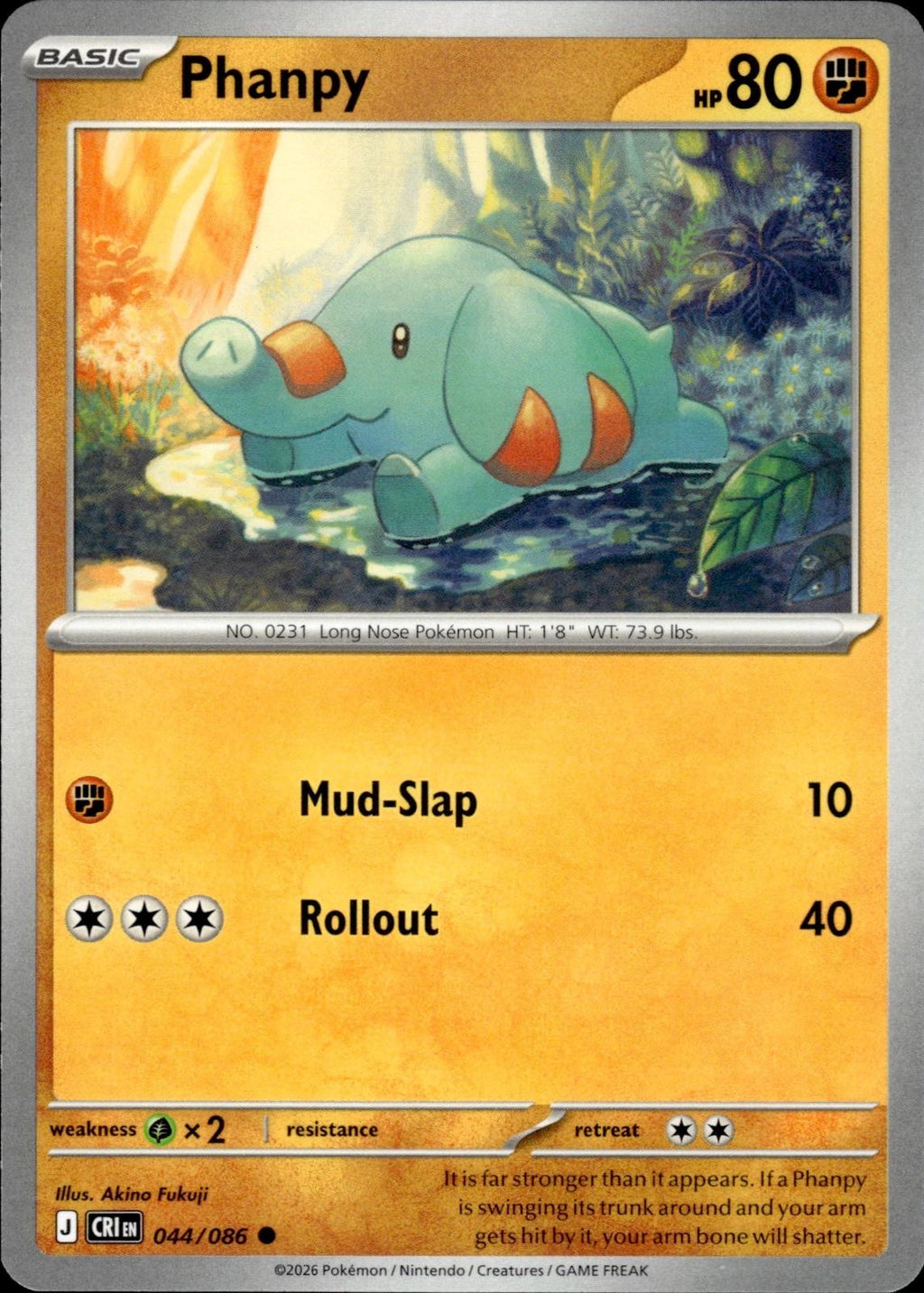 Phanpy ME04: Chaos Rising #044/086 Common