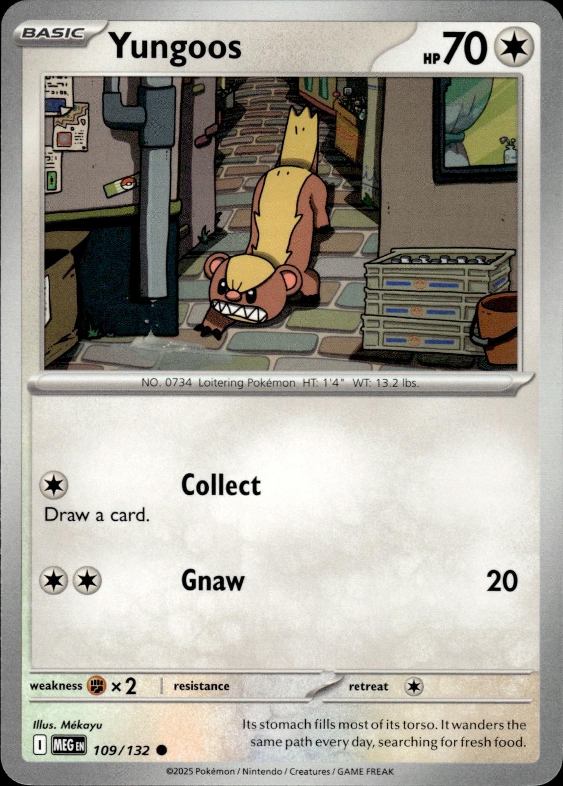 Yungoos ME01: Mega Evolution #109/132 Common