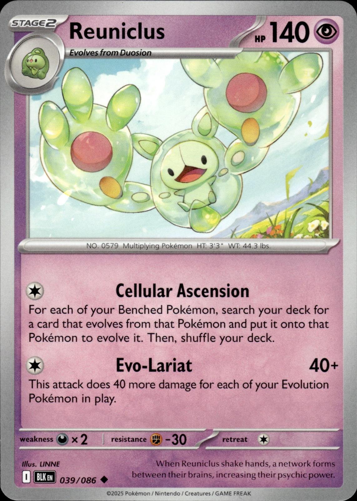 Reuniclus SV: Black Bolt #039/086 Uncommon