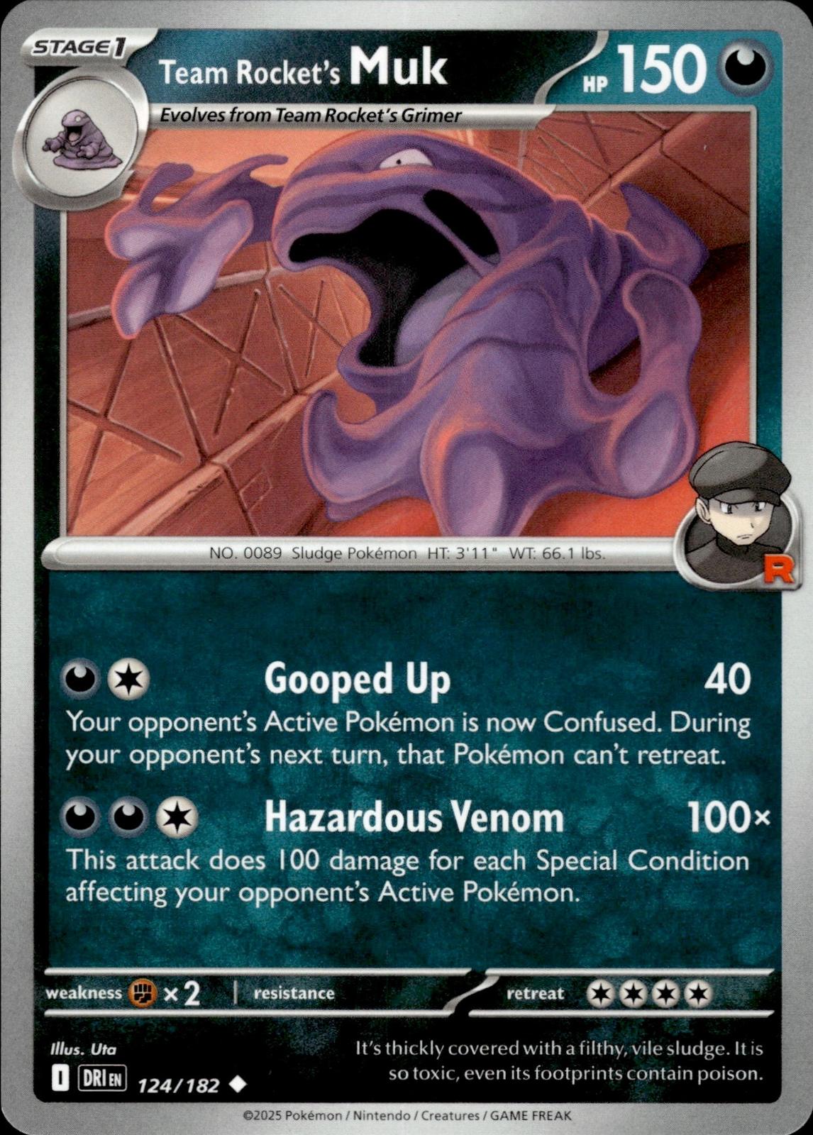 Team Rocket's Muk SV10: Destined Rivals #124/182 Uncommon