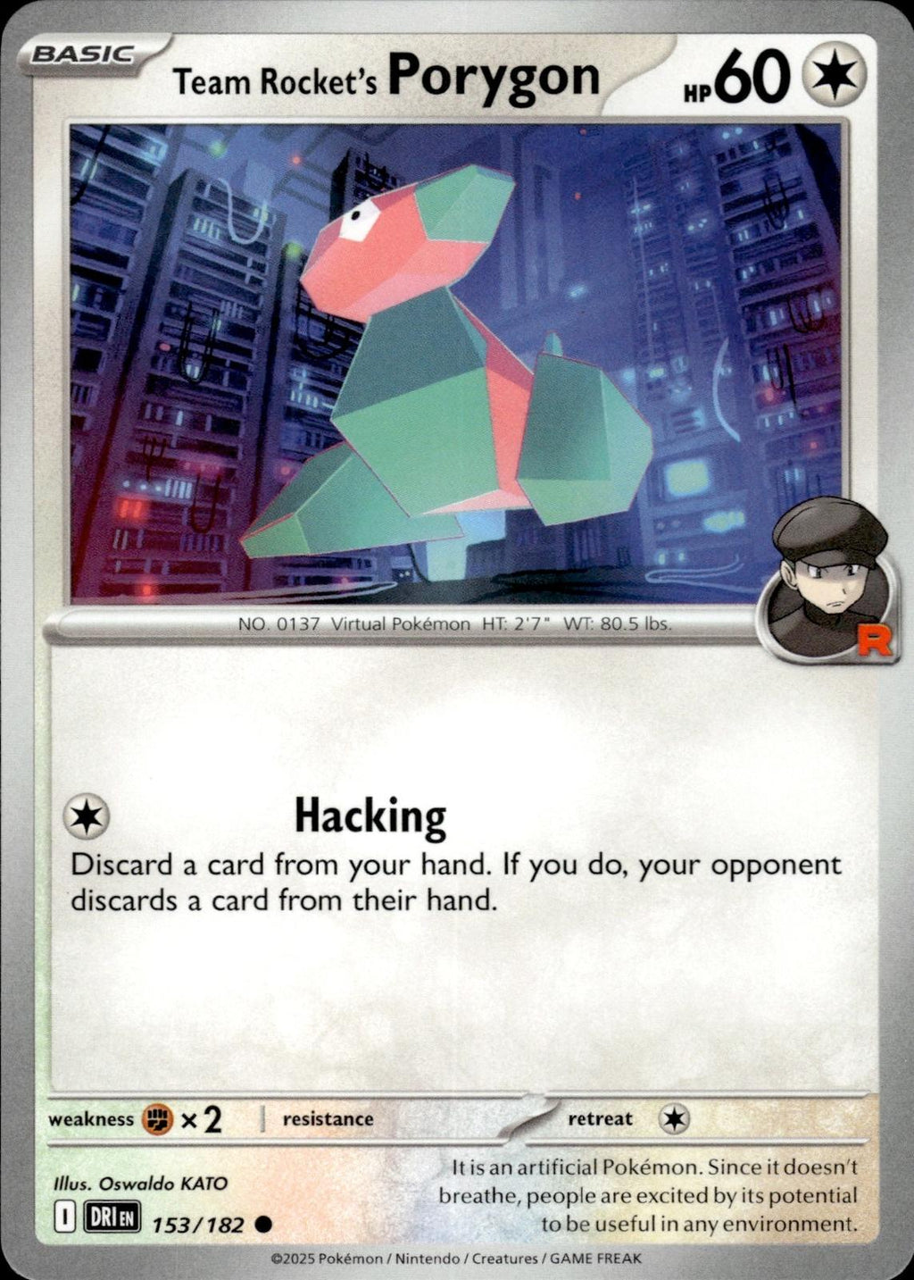 Team Rocket's Porygon SV10: Destined Rivals #153/182 Common