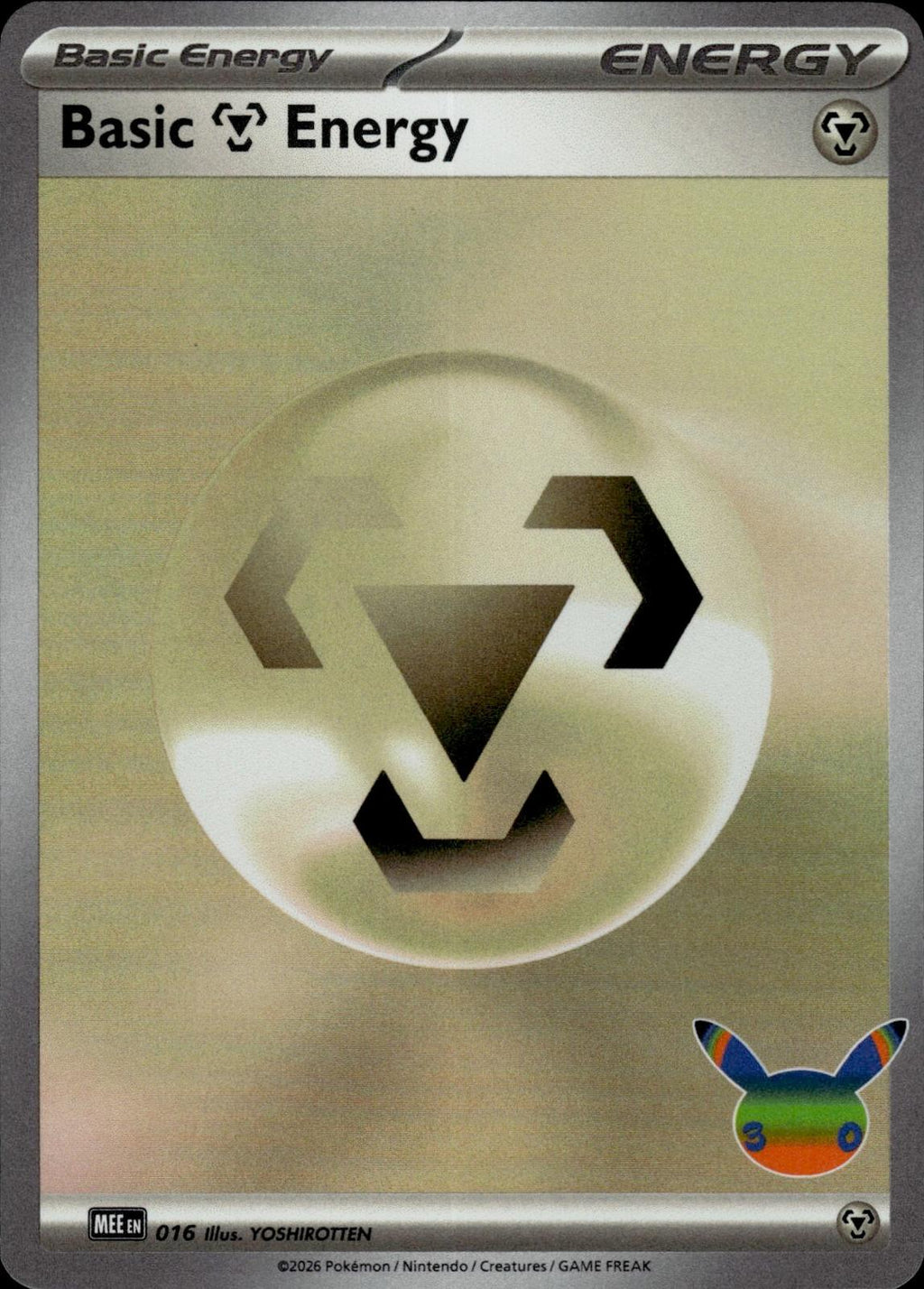 Basic Metal Energy MEE: Mega Evolution Energies #016 Holo