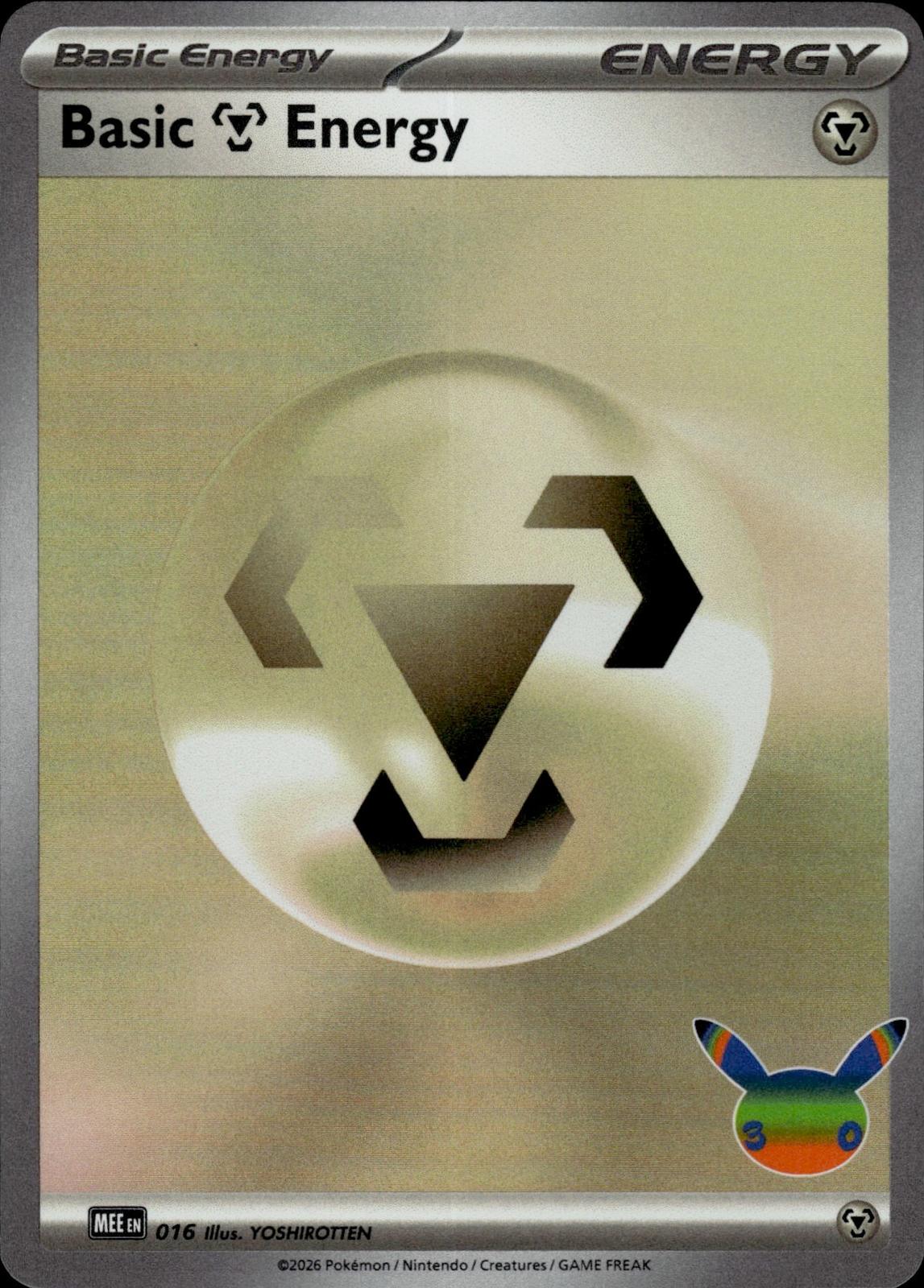 Basic Metal Energy MEE: Mega Evolution Energies #016 Holo