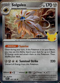 Solgaleo ME: 30th Celebration #105/128 Rare, Holo