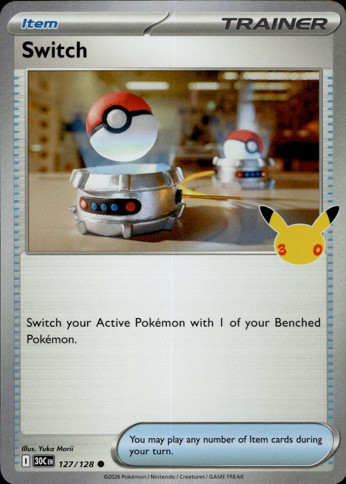 Switch ME: 30th Celebration #127/128 Common, Holo