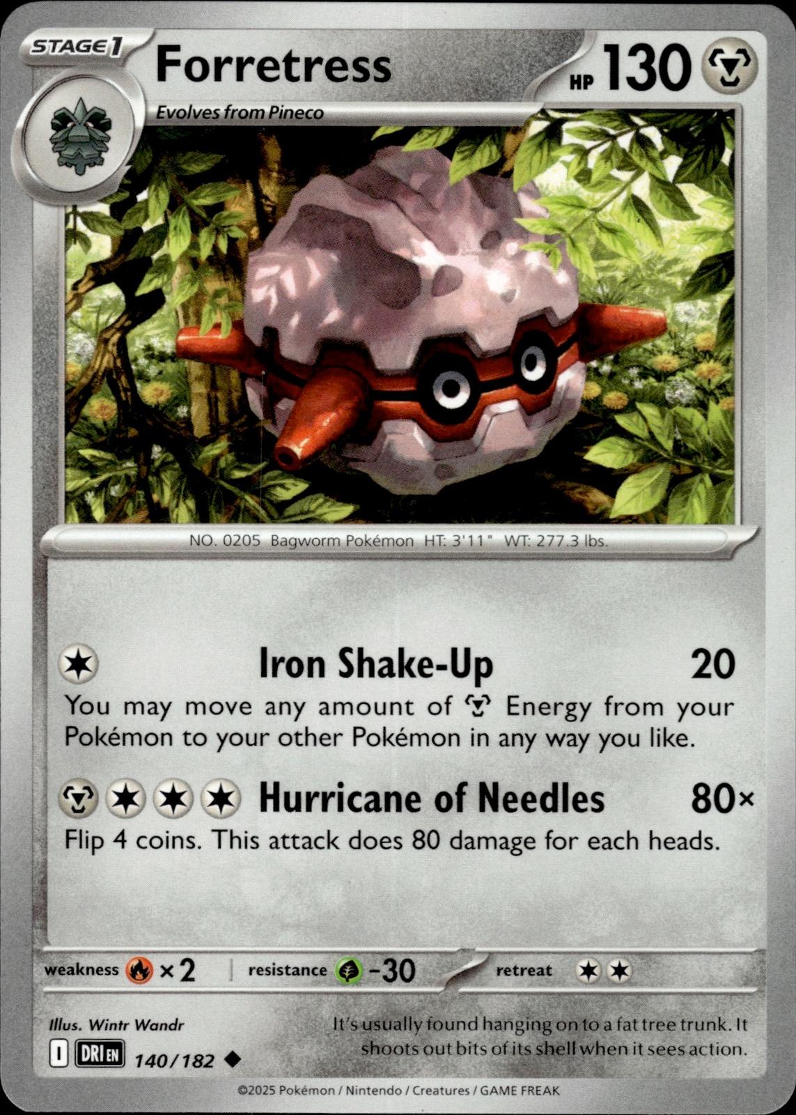 Forretress SV10: Destined Rivals #140/182 Uncommon