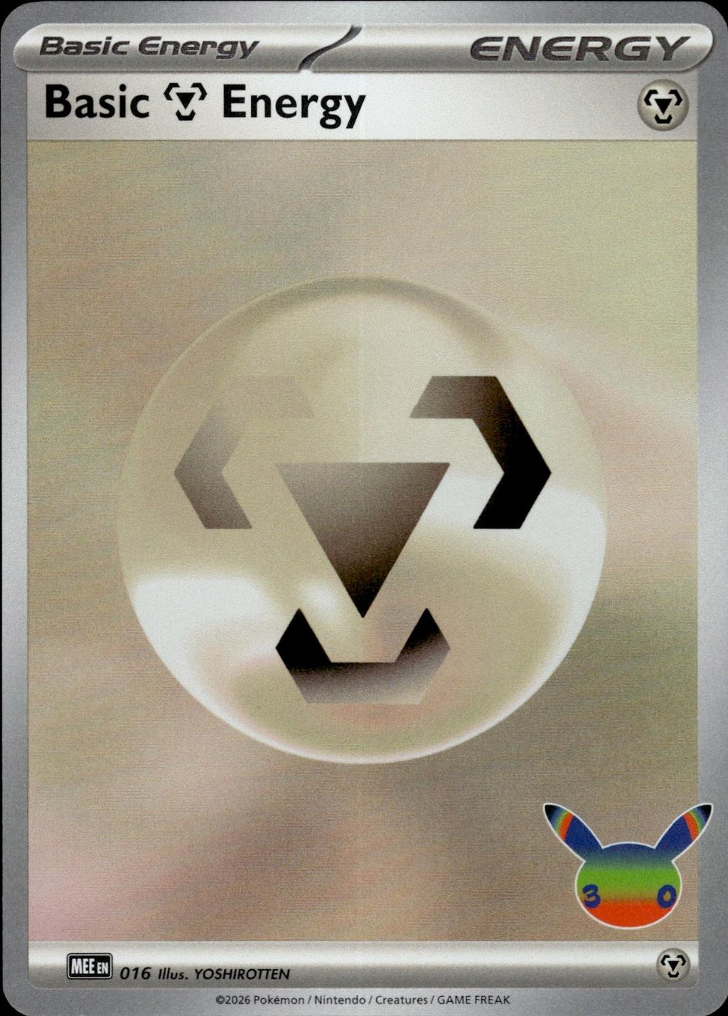 Basic Metal Energy MEE: Mega Evolution Energies #016 Holo