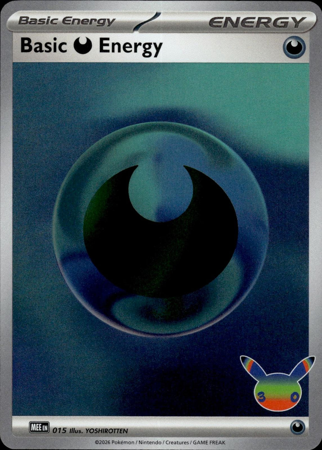 Basic Darkness Energy MEE: Mega Evolution Energies #015 Holo