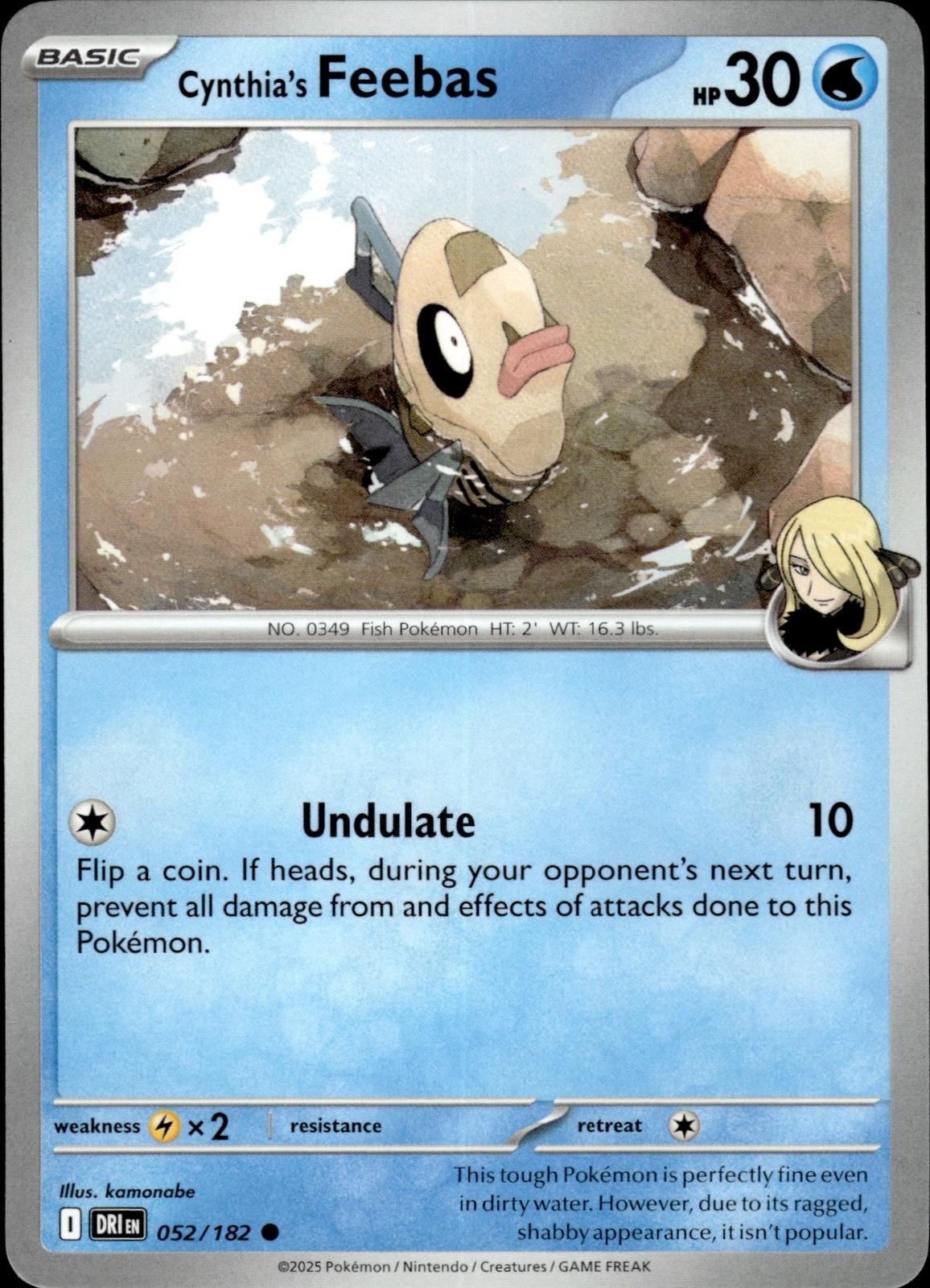 Cynthia's Feebas SV10: Destined Rivals #052/182 Common