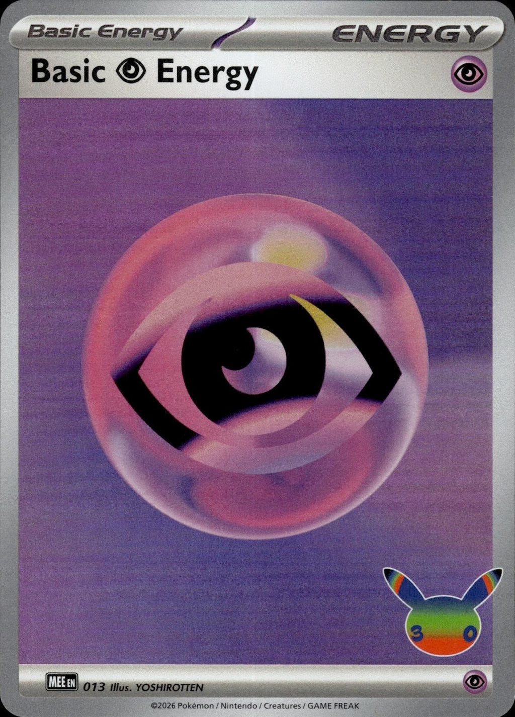 Basic Psychic Energy MEE: Mega Evolution Energies #013 Holo
