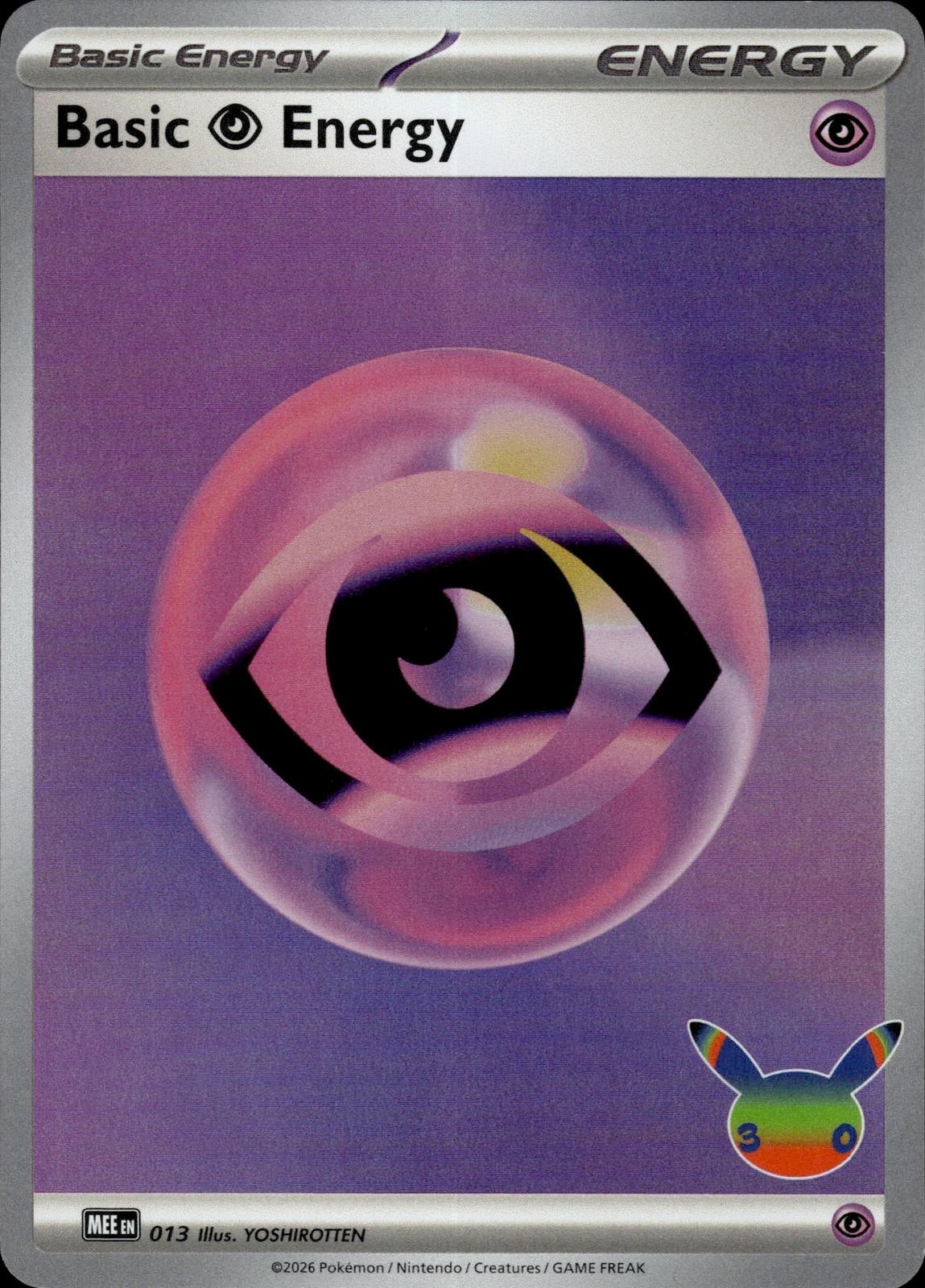 Basic Psychic Energy MEE: Mega Evolution Energies #013 Holo