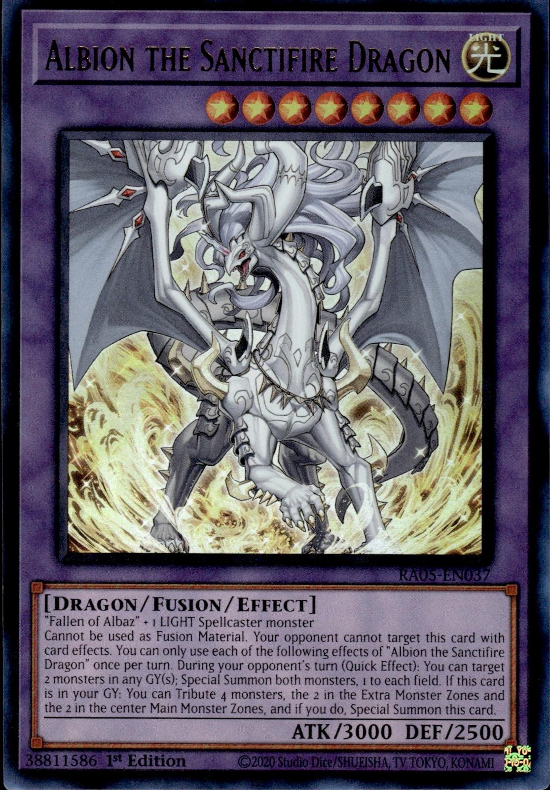 Albion the Sanctifire Dragon (Ultra Rare) Rarity Collection 5 #RA05-EN037