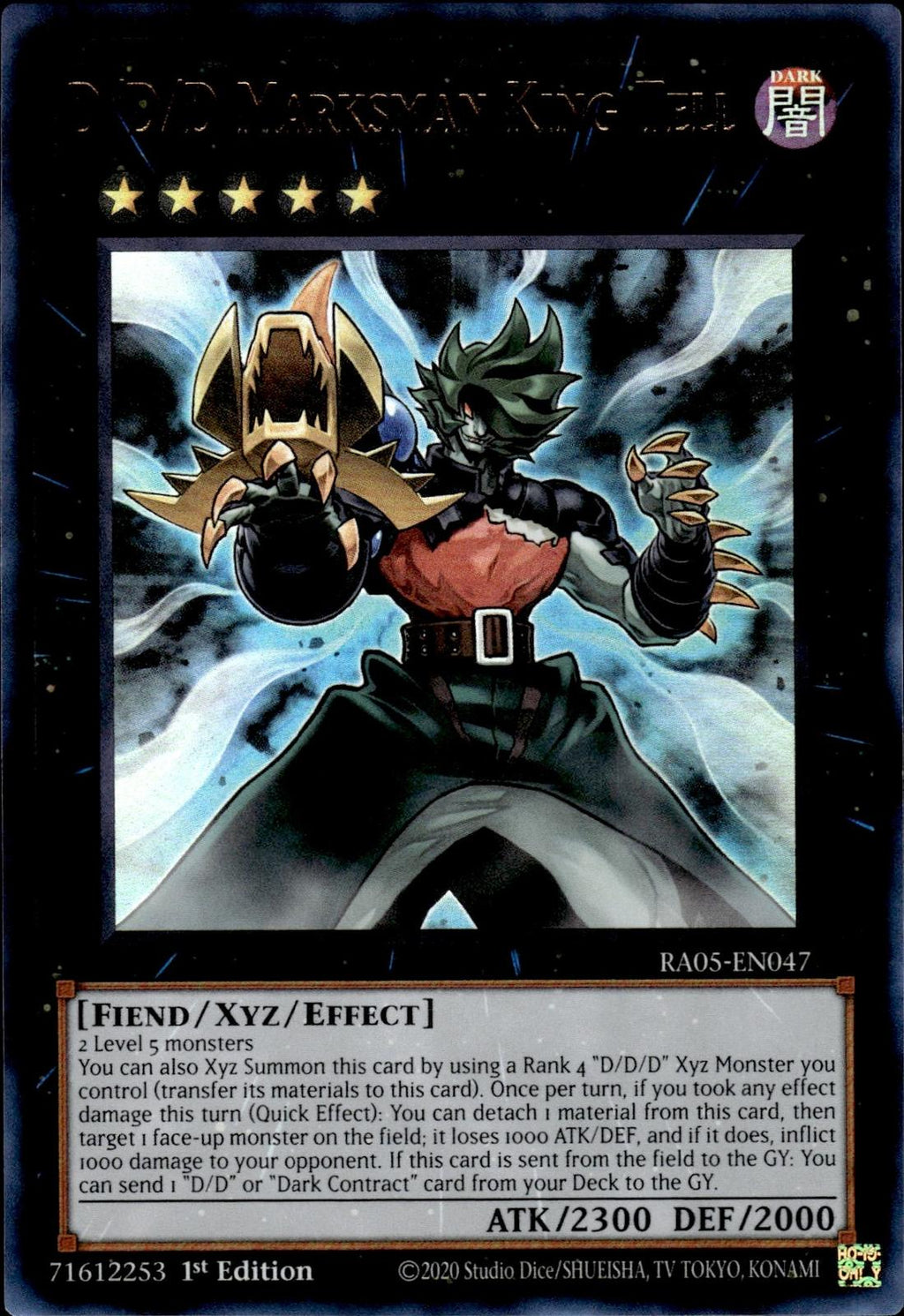 D/D/D Marksman King Tell (Ultra Rare) Rarity Collection 5 #RA05-EN047 Ultra Rare