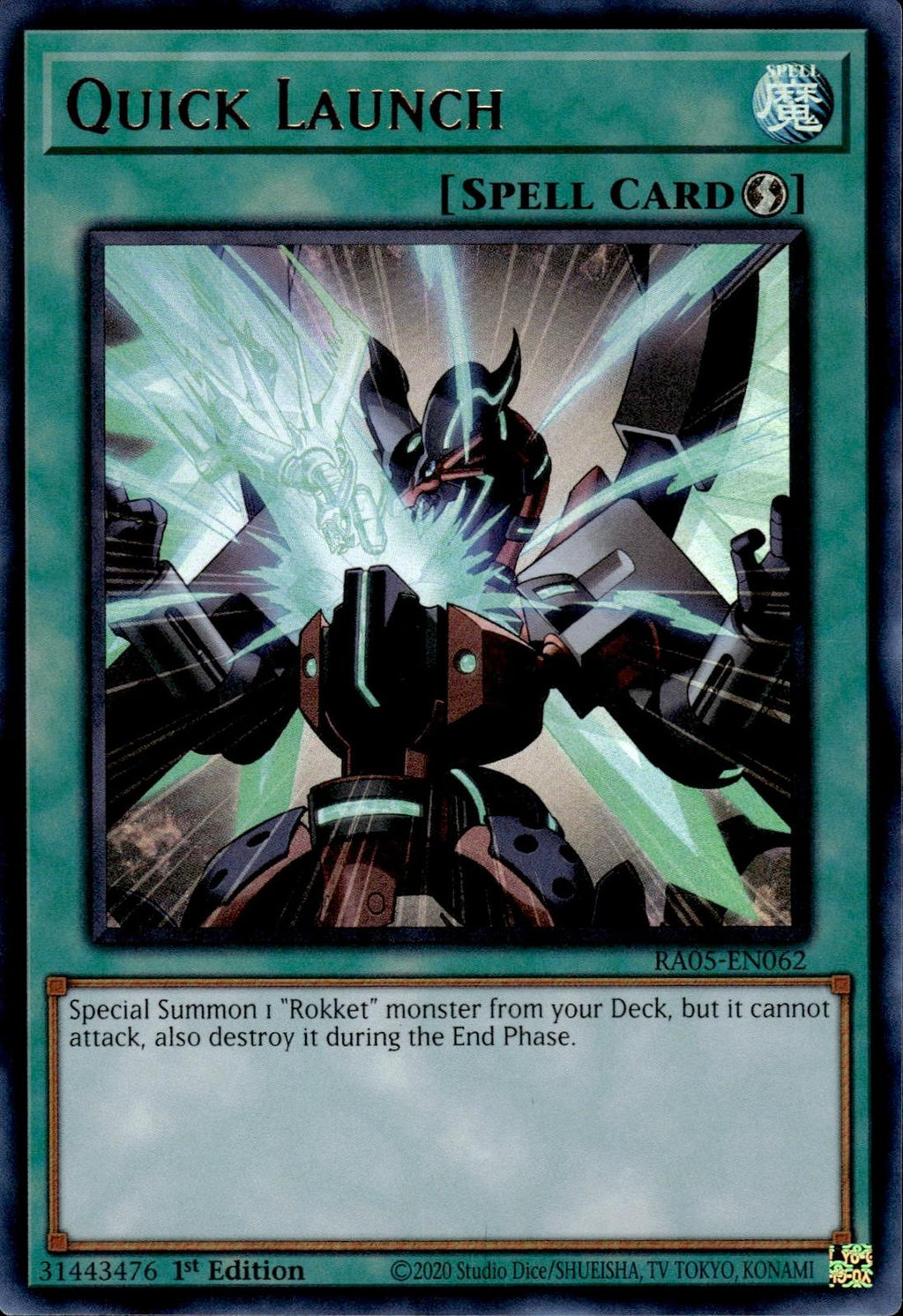 Quick Launch (Ultra Rare) Rarity Collection 5 #RA05-EN062 Ultra Rare