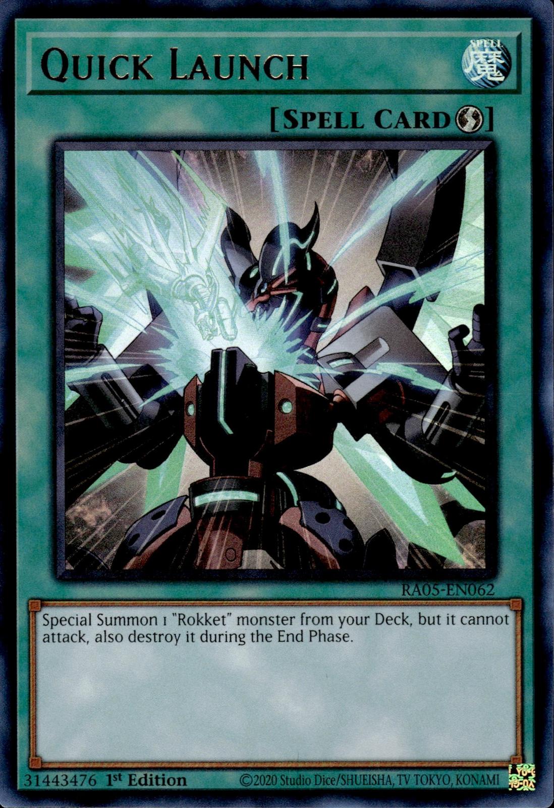 Quick Launch (Ultra Rare) Rarity Collection 5 #RA05-EN062 Ultra Rare