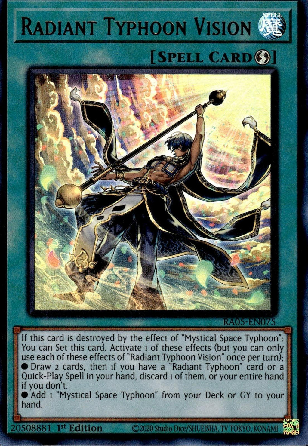 Radiant Typhoon Vision (Ultra Rare) Rarity Collection 5 #RA05-EN075 Ultra Rare