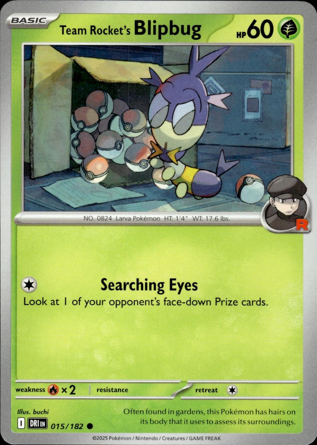 Team Rocket's Blipbug SV10: Destined Rivals #015/182 Common