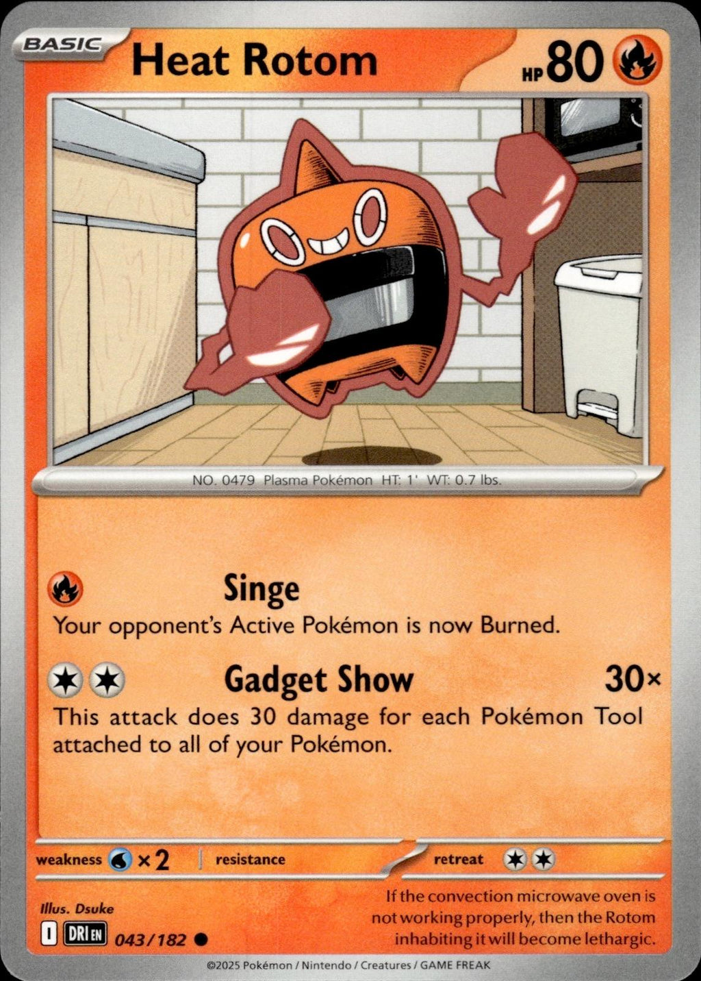 Heat Rotom SV10: Destined Rivals #043/182 Common