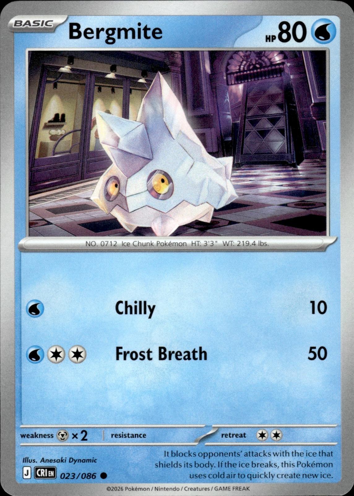 Bergmite ME04: Chaos Rising #023/086 Common