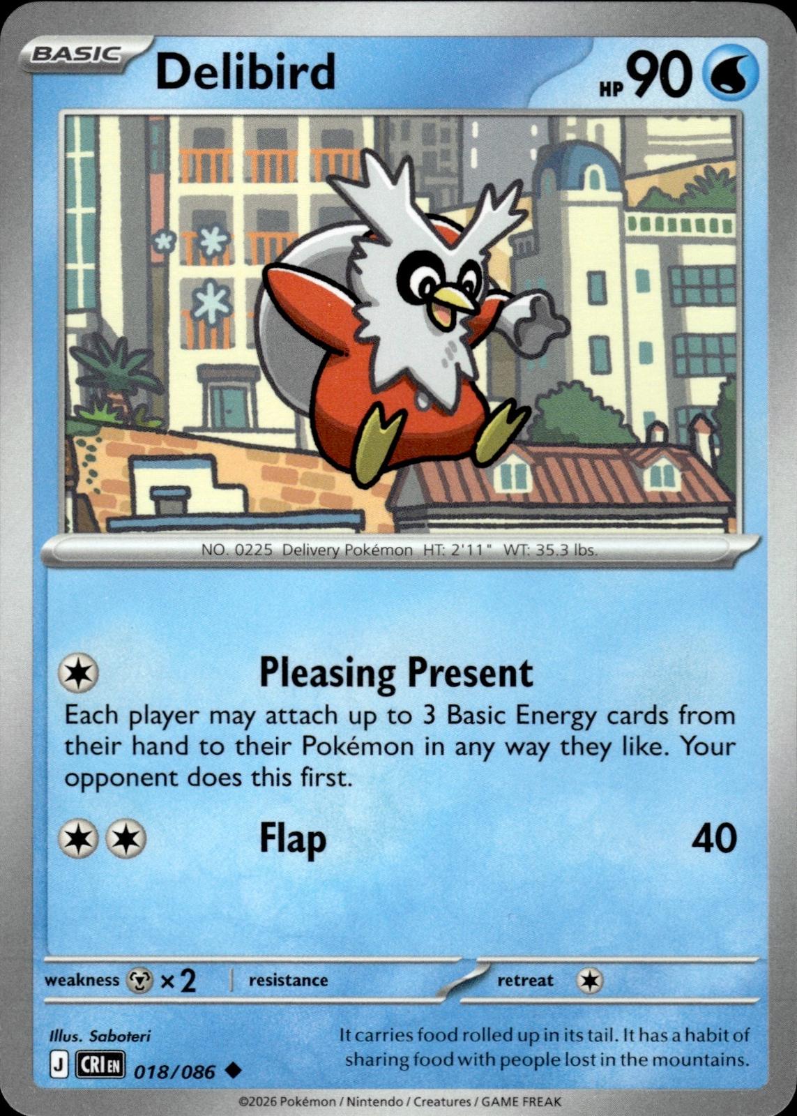 Delibird ME04: Chaos Rising #018/086 Uncommon