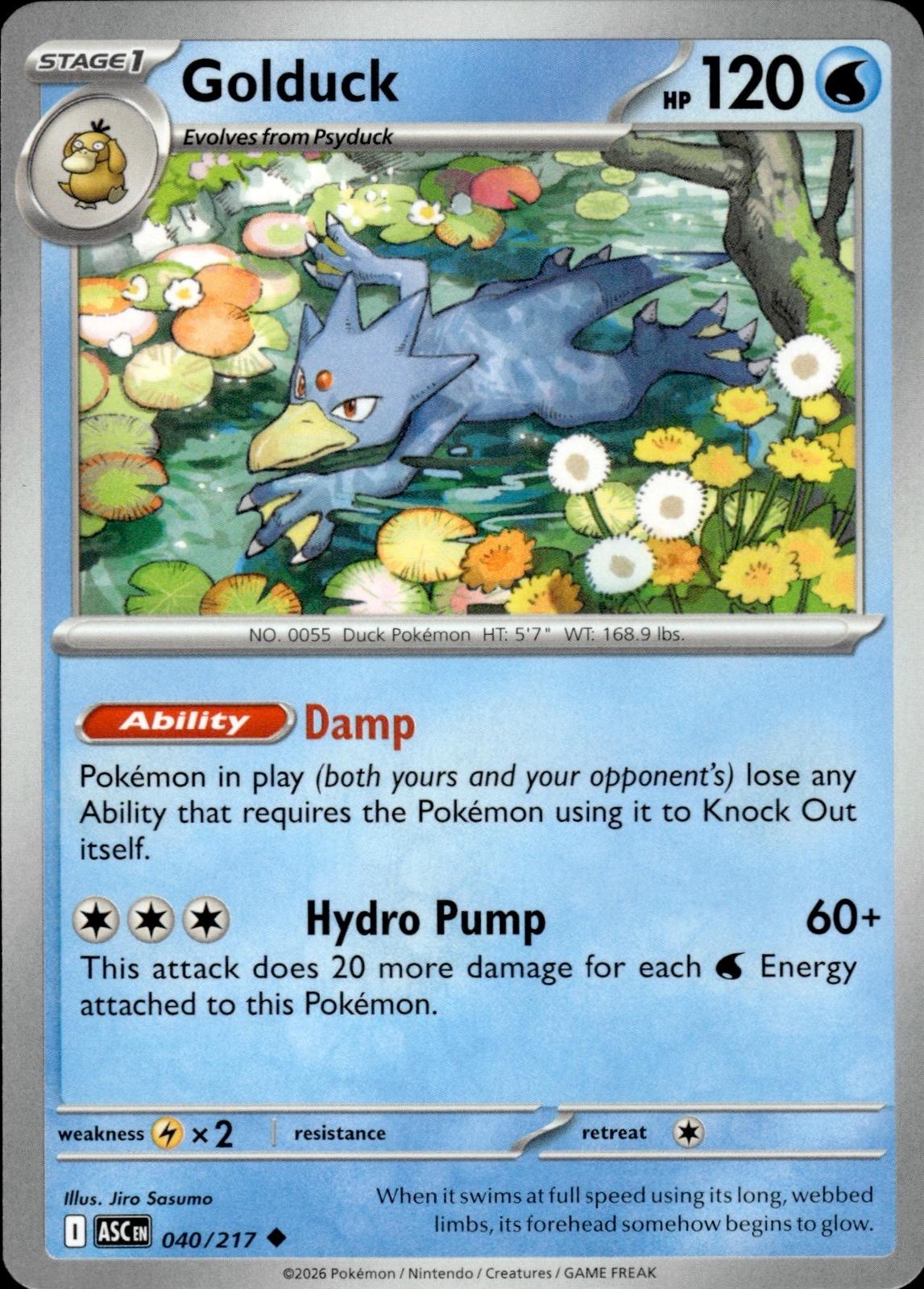 Golduck ME: Ascended Heroes #040/217 Uncommon