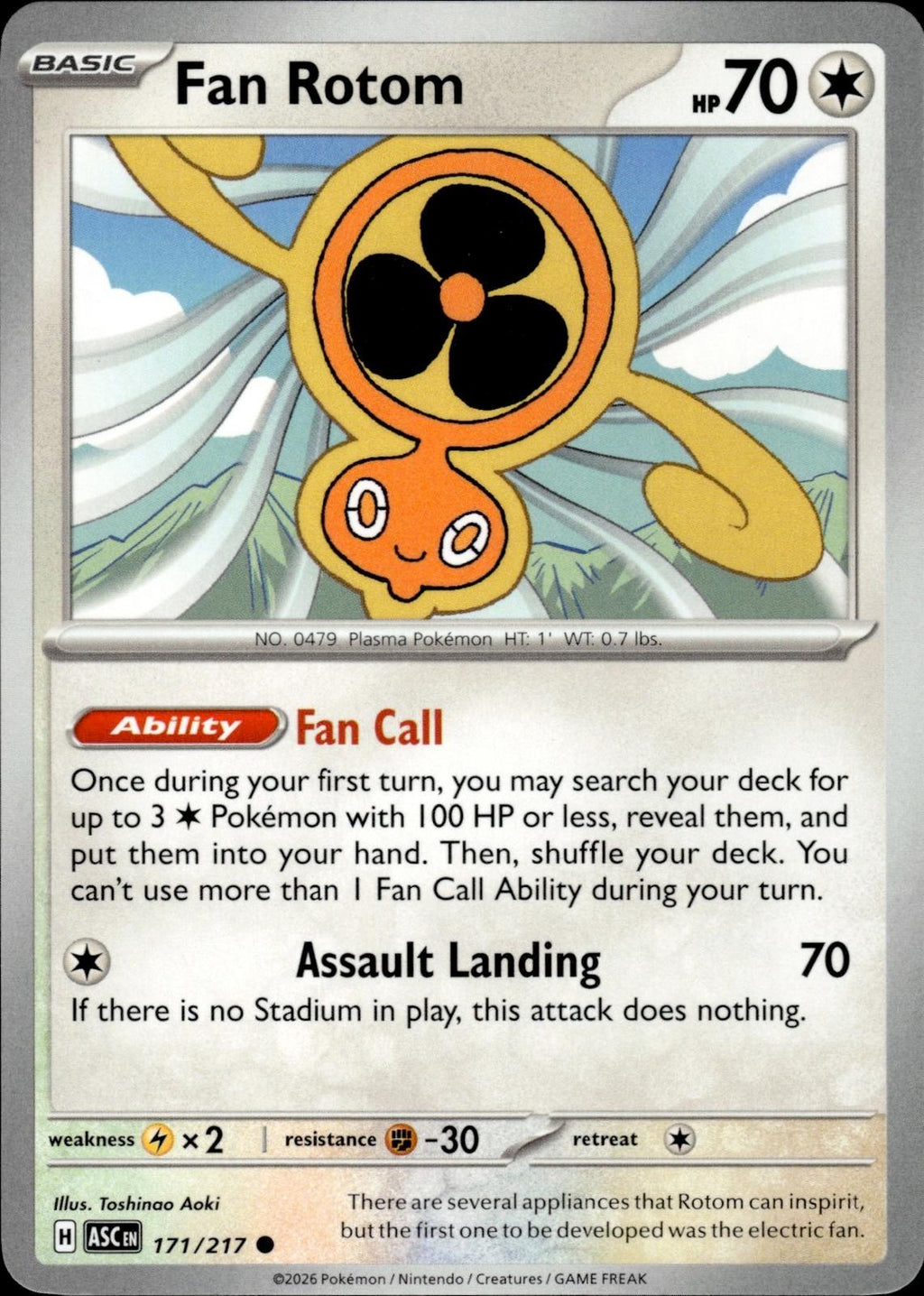 Fan Rotom ME: Ascended Heroes #171/217 Common