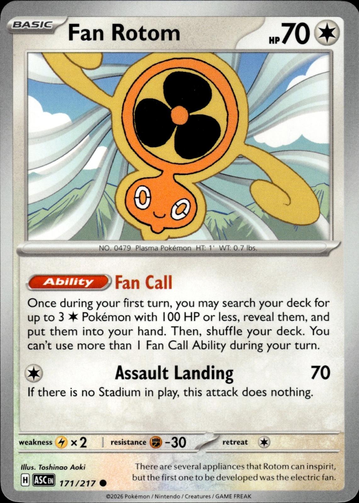 Fan Rotom ME: Ascended Heroes #171/217 Common