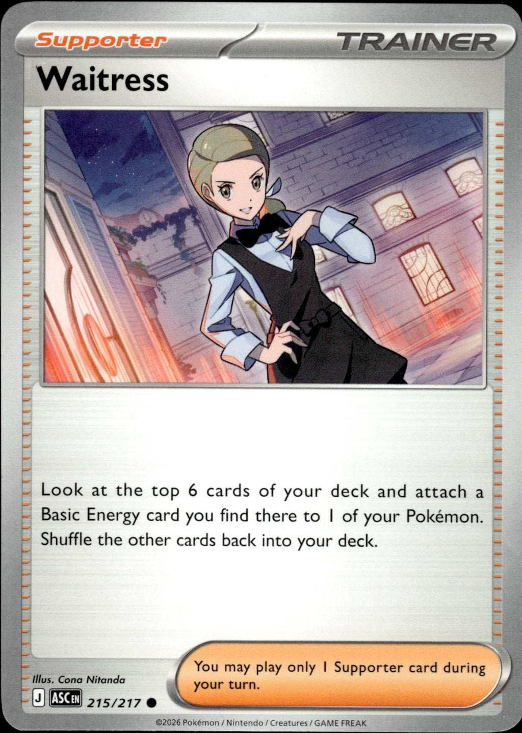 Waitress ME: Ascended Heroes #215/217 Common