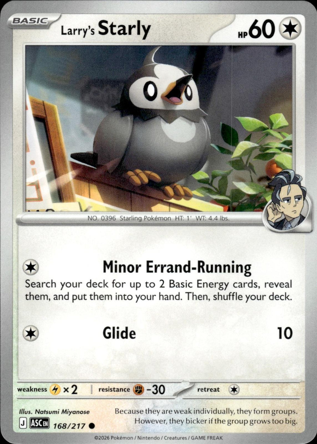 Larry's Starly ME: Ascended Heroes #168/217 Common