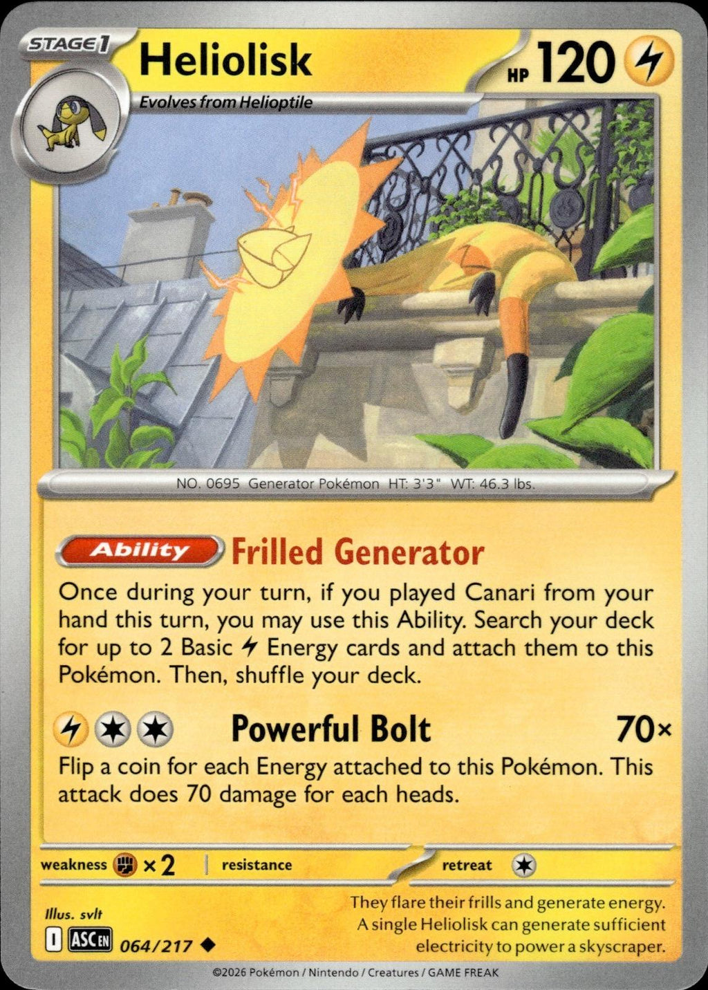 Heliolisk ME: Ascended Heroes #064/217 Uncommon