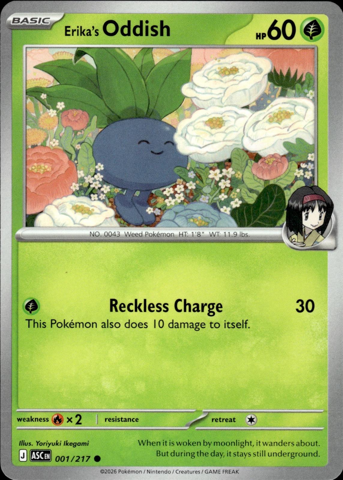 Erika's Oddish ME: Ascended Heroes #001/217 Common