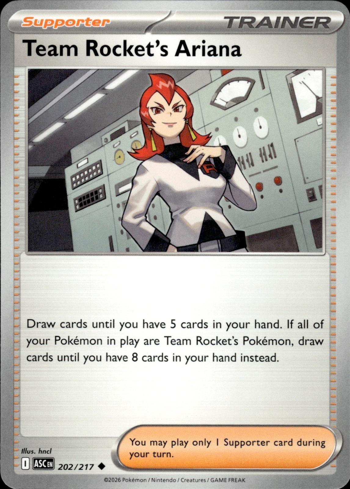 Team Rocket's Ariana ME: Ascended Heroes #202/217 Uncommon