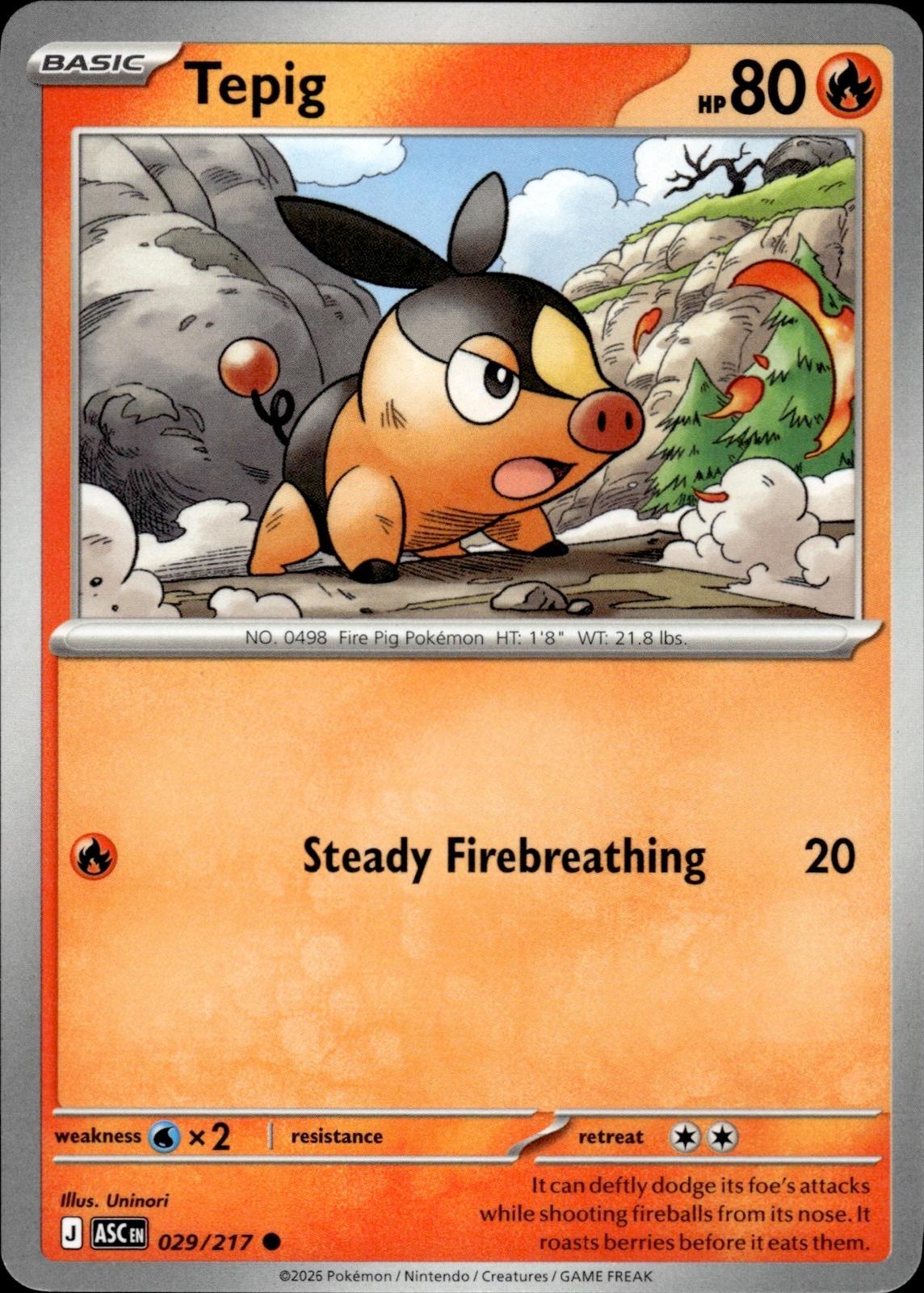 Tepig ME: Ascended Heroes #029/217 Common